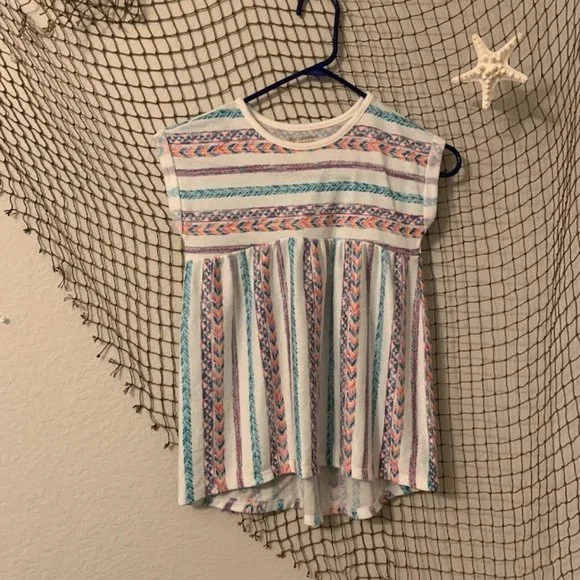 Flowy Arizona Jeans Short Sleeve Shirt Size 6x - Picture 1 of 4